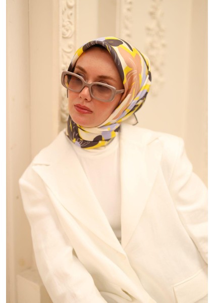 Twill Ipek Eşarp - 11439-51 Sarı