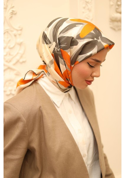 Twill Ipek Eşarp - 11439-50 Turuncu fiyatları