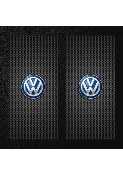 Modifiye Fabrikası Araç Kapı Direği Kaplama Folyosu Uv Baskılı 2'li SET-50X24 Volkswagen