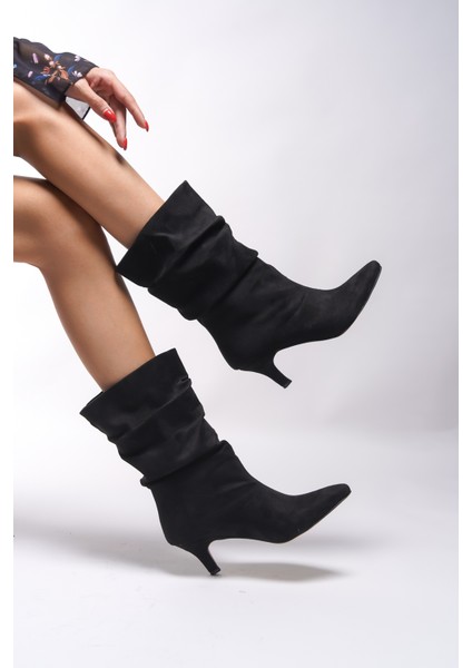 Iblantha Kadın Sivri Topuklu Kısa Çizme 001 fırsatları