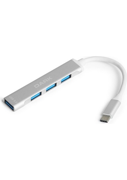 Connect Master X4 DK-AC-USB310C 4port Type-C Beyaz USB Çoklayıcı Hub