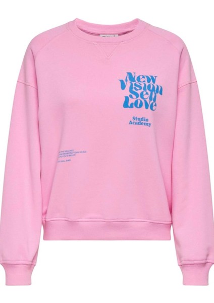 Onldıana L/S Sporty O-Neck Box Ub Swt Pembe 15320699