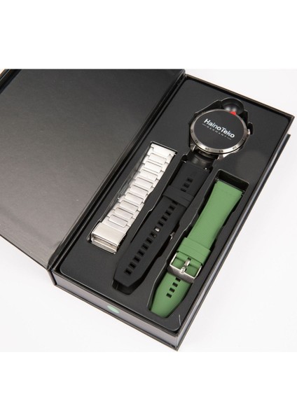 Haino Teko Siyah RW44 Gt4 Max Amoled Ekran 3 Kordonlu Akıllı Saat Watch 400- 500 Mah Siyah Res fiyatları