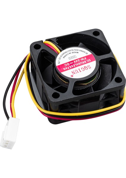 Powermaster IC-216 3 Pin Kablolu 40X40X20 mm 24 Volt Fırçasız Dc Kasa Fanı Soğutucu Fan 4X4X2 cm