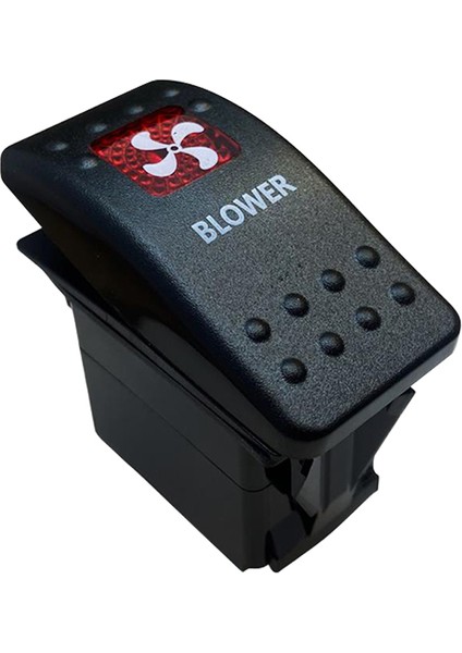 Havalandırma Sembollu Lambalı Işıklı Araç On Off Aç Kapa Anahtar Düğme Oto Için 12-24 Volt Switch 3 Pinli