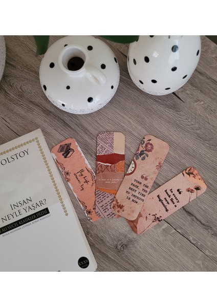 Trio Tasarım Vintage Kitap Ayracı Serisi 4'lü Set