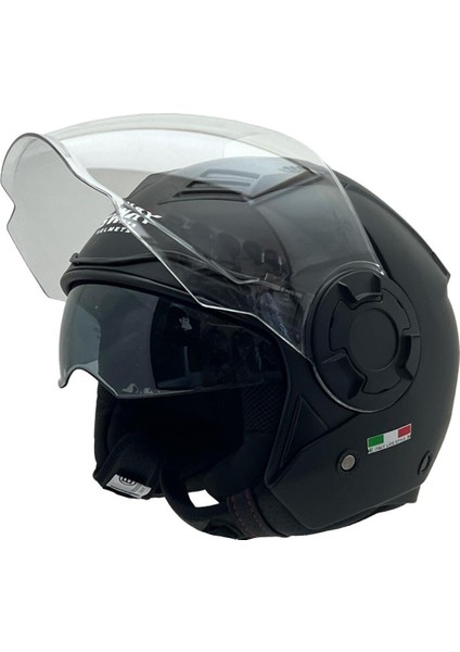 766 Solid Matt Black Kask