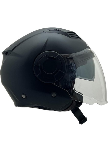766 Solid Matt Black Kask