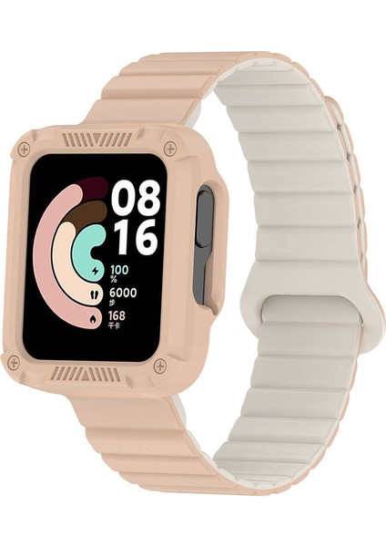 Xiaomi Redmi Watch 1 Silikon Kordon KRD-105 Strap Kayış-Pudra