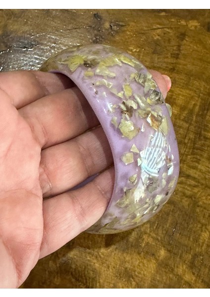 Lila Kırma Tasarım Desenli Kadın Kemik Bilezik Çap 7 cm fiyatları