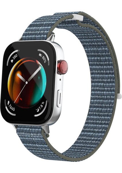 Huawei Watch Fit 3 Krd-03 Hasır Kordon-Deep Olive