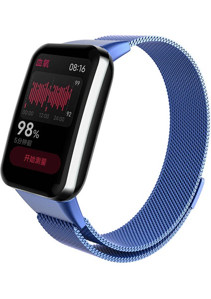 Xiaomi Mi Band 7 Pro Krd-01 Metal Kordon-Mavi