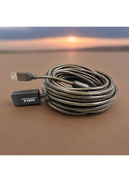 20 Metre Profesyonel Çipli USB Extension Uzatma Kablosu