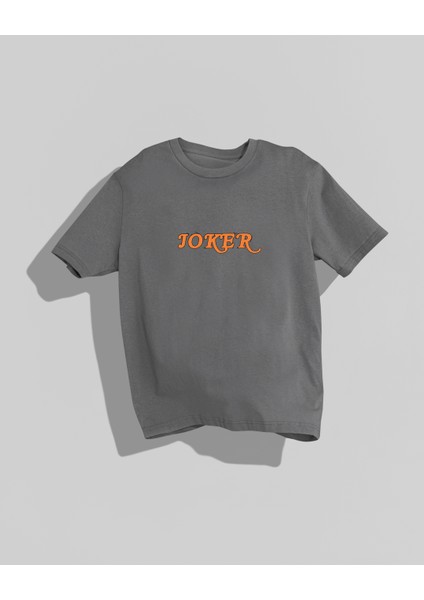 Joker Tasarımı Sırt Baskılı Yüksek Kalite Kompakt Oversize T-Shirt