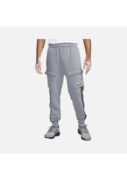 FN7693 065 Sportswear Swoosh Air Fleece Cargo Gri Spor Erkek Eşofman Altı