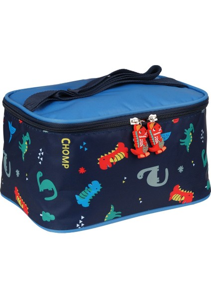 Back To School RLX-1350 Erkek Çocuk Beslenmeli Ilk Okul Çantası Araba ve Dinazor Desenli Mavi Mavi modelleri
