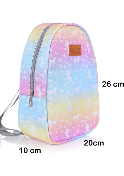 Basic 0-6 Yaş Yeni Doğan Çocuk Sırt Çantası Okul Öncesi Backpack Renkli Su Itici M Sırt Çantası Tek