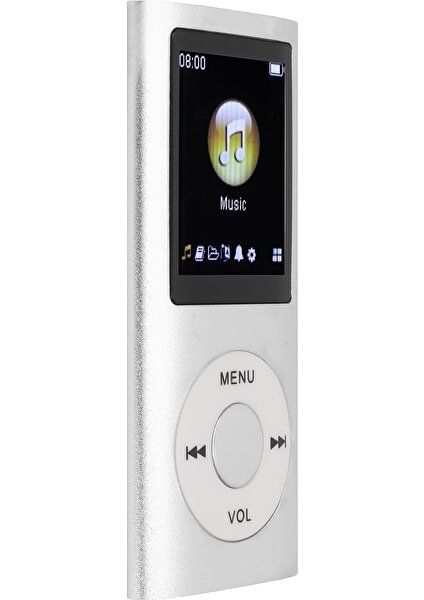 Mp3 Çalar Şık Çok Fonksiyonlu Kayıpsız Müzik Çalar, Kulaklıklı, 1,8 Inç Ince LCD Ekranlı Taşınabilir Mp3 Müzik Çalar, Destek Hafıza Kartı