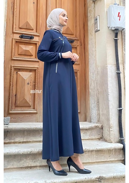 Nida Ribanalı Ferace Lacivert fırsatları