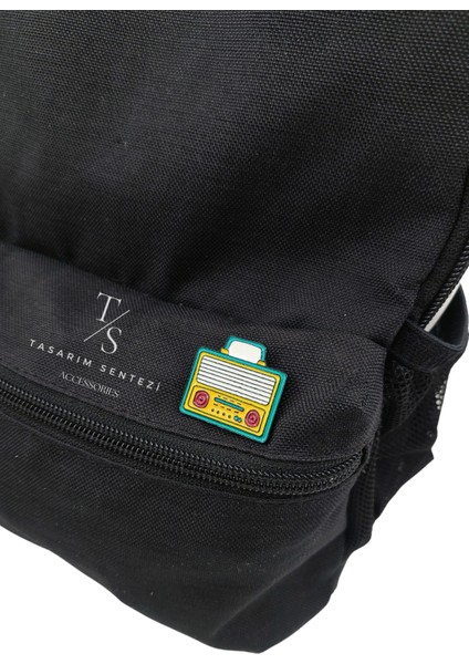 Rozet Metal Broş Yaka Okul Çantası Kıyafet Şapka Takı Aksesuar Radyo Retro Teyp Vintage Rosette modelleri