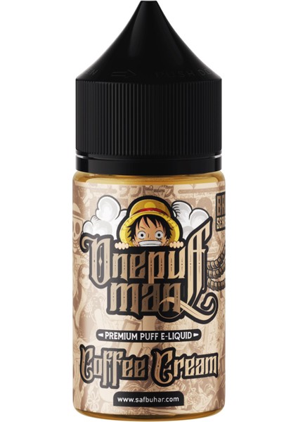 One Puff Man Coffee Cream - 30ML/%2 (20MG) Salt - Premium Puff Likit Aroma