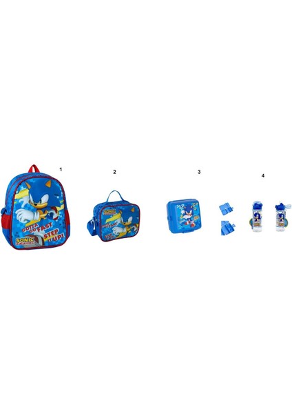 Çok Renkli Anaokulu Çantası Seti (4 Parça) Lisanslı Tek Ebat Back To School