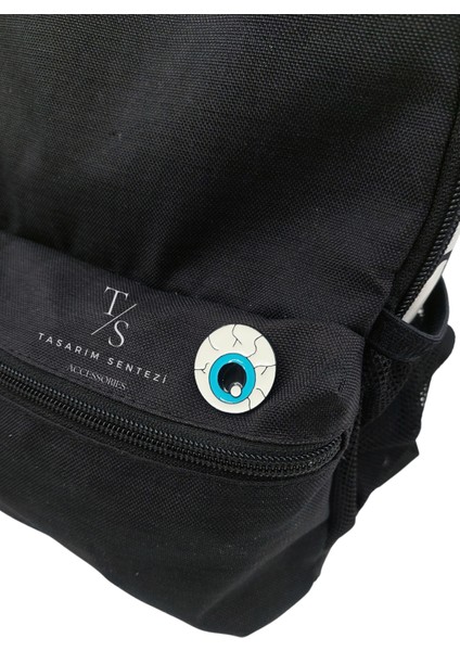 Rozet Metal Broş Yaka Okul Çantası Kıyafet Şapka Takı Mavi Göz Büyük Rosette modelleri