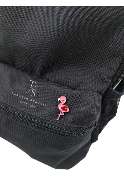 Rozet Metal Broş Yaka Okul Çantası Kıyafet Şapka Takı Flamingo Pembe Allı Turna Kuş Phoenicopterus modelleri