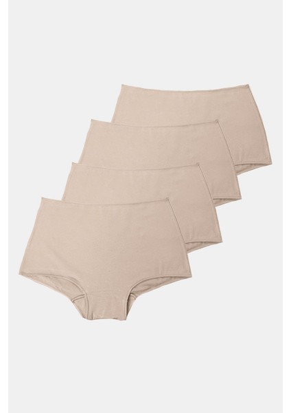 1053 4'lü Paket Kadın Modal Geniş Kenarlı Iz Yapmayan Slip & Külot