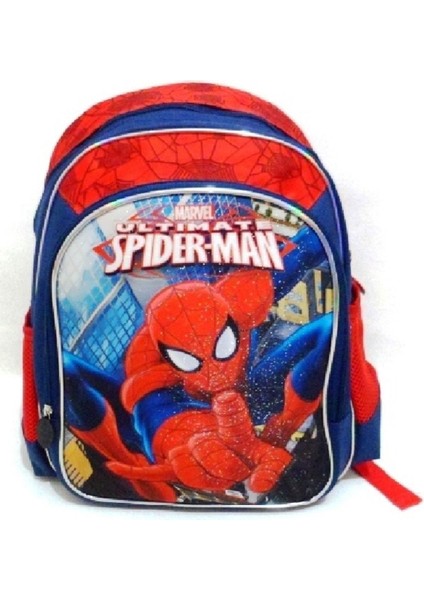 Hayır Spiderman Okul Sırt Çantası Beslenme Çantası 2'li Set Sırt Çantası Mavi Lisanslı Tek Ebat Tek