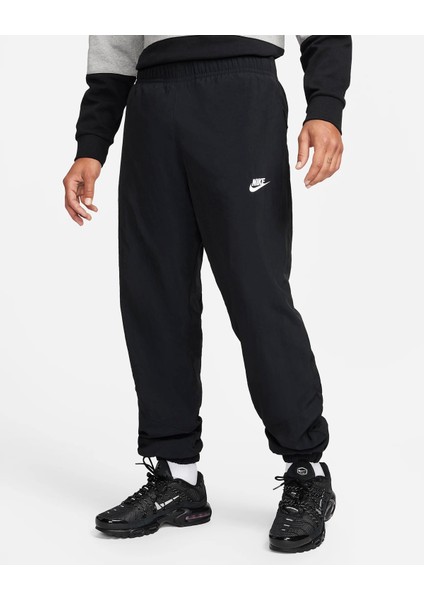 Nike Wildrunner Winter Black Men'S Sweatpants Erkek Su Tutmaz Polarlı Kalın Siyah Eşofman Altı Fb8616