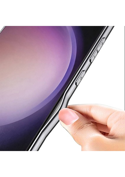 Samsung Galaxy S23 Ultra Uyumlu Kılıf Ince Kamera Korumalı Deri ve Parlak Arka Yüzey Telefon Kılıfı Kapak indirimleri