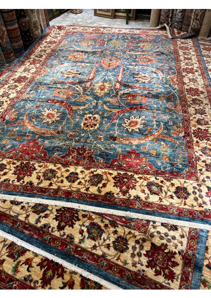 El Dokuma Afgan Halısı Ağaç Klasik Model Yeni Tasarım Ebat 425x307. fiyatları