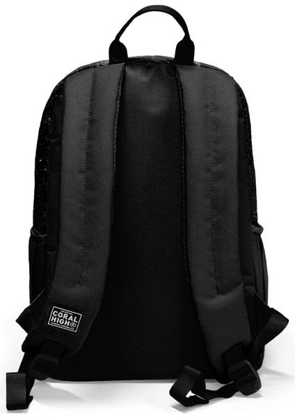 Back To School Coral High Siyah Galaxy Desenli Okul Sırt Çantası 23644 Old Skool Suya Dayanıklı Tek