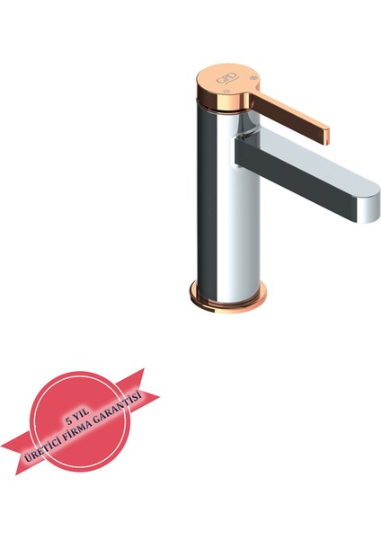 MLB165-K-R - Gildo Lavabo Bataryası (Krom-Rose Gold Pvd Kaplama) modelleri