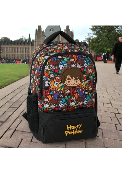 Çok Renkli Okul Çantası ve Beslenme Çantası 100% Polyester Back To School Lisanslı