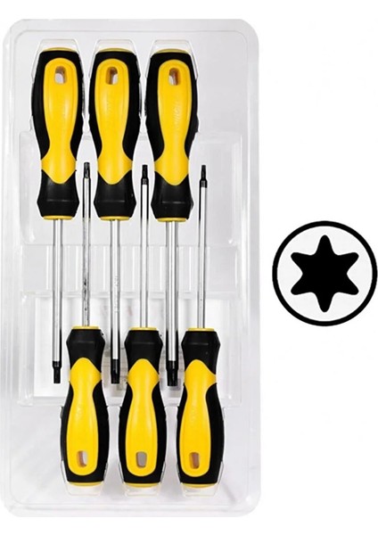 003-RK0051 6pc Torx Tornavida Klasik Set