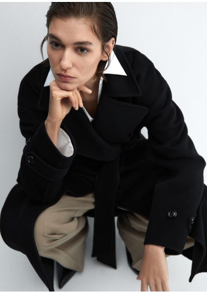 Kemerli Yün Palto fırsatları