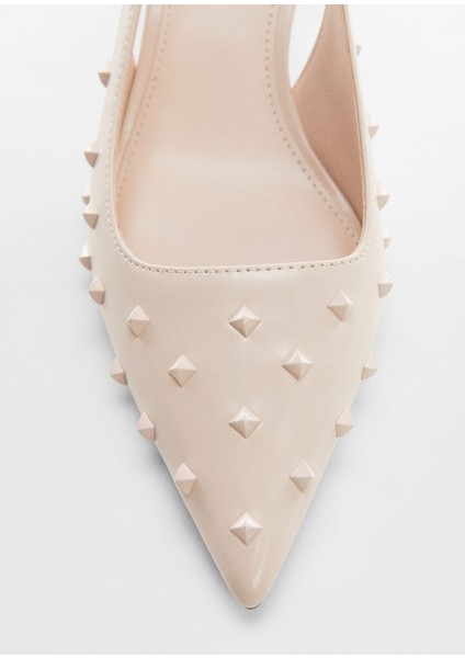 Çivili Slingback Ayakkabılar