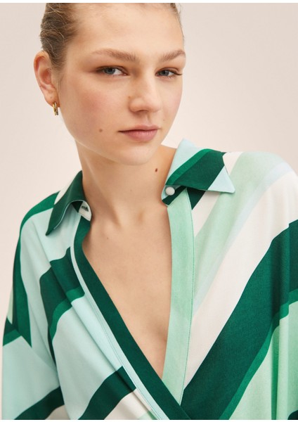 Çizgili Desenli Elbise fiyatları