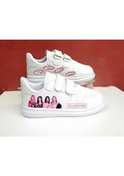 Black Kızlar Baskılı Çocuk Spor Ayakkabı Sneaker