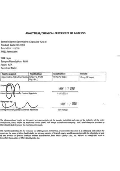 Spermidine 10 mg 120 Kapsül Usa Menşei 3638 modelleri