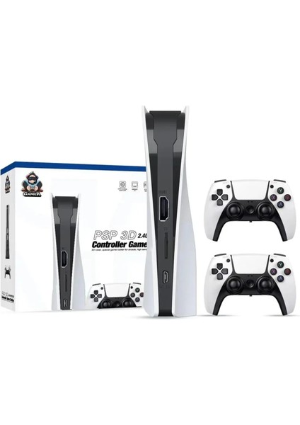 Q10 Ps5 Kollu 4K UHD Retro Joystick 128GB PS1PES/GTA Atari Çift Kişilik Oyun Konsolu 26000 3D Oyunlu