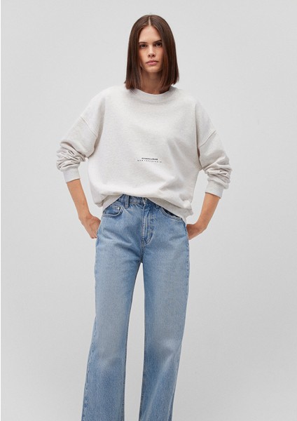 Bisiklet Yaka Gri SWEATSHIRT1S10160-87033