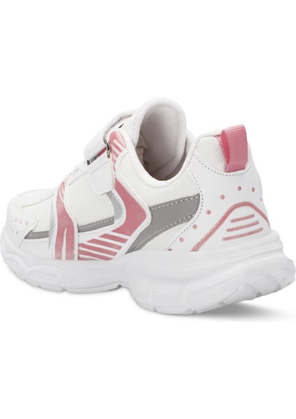 KENDALL Unisex Çocuk Sneaker Koşu & Yürüyüş Ayakkabısı Beyaz / Pembe
