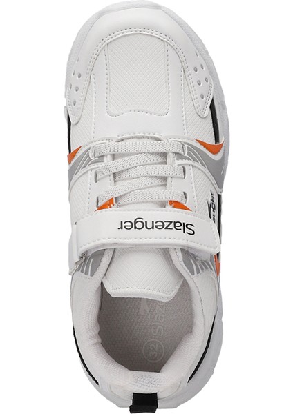 KENDALL Unisex Çocuk Sneaker Koşu & Yürüyüş Ayakkabısı Beyaz / Turuncu