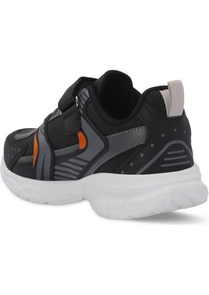 KENDALL Unisex Çocuk Sneaker Koşu & Yürüyüş Ayakkabısı Siyah / Koyu Gri