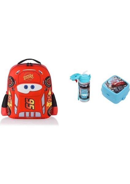 Çok Renkli Ilkokul Çantası Due Buddy Beslenme Kabı ve Su Matarası Hediyeli Back To School
