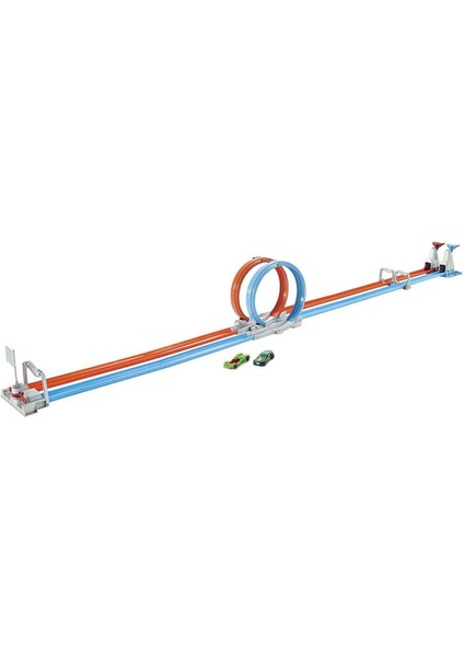 GFH85 Hot Wheels Çift Çemberde Depar Pist Seti