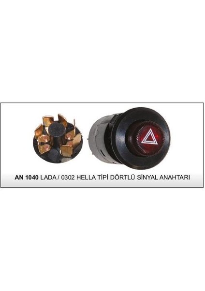 Flaşör Anahtarı Lada / 0302 Hella Tipi